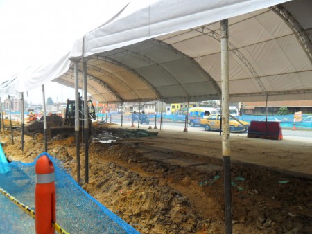 ALQUILER DE CARPA TIPO HANGAR PARA VIAS